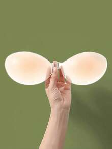 Sujetador invisible sin tirantes de silicona para mujer con almohadillas adhesivas para el pecho, adecuado para vestidos de tirantes finos y vestidos de novia, efecto push-up en verano, sujetador fino e invisible