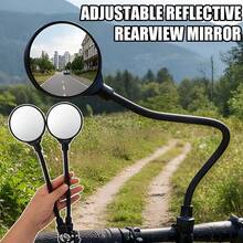 1 pieza Espejo retrovisor universal reflectante para bicicleta, motocicleta y patinete eléctrico, flexible, ajustable y de liberación rápida - Negro - Ver 2