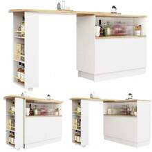 Dining Tables - White + MDF - View 6