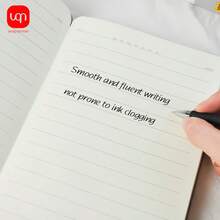 WUQIANNIAN paquete de 3/6/12 bolígrafos de firma de negocios negros, tinta negra, punta de 0.5mm, textura mate premium, tinta brillante de alta calidad, escritura suave, temporada de vuelta a clases