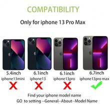 Case For IPhone 13 Pro Max With Card Holder, Wallet Case For Women & Men, Leather Shockproof Protective Cover - Blue{"Color_name":"B-Blue"} - 多色4 - 查看 3