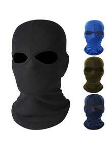 1pc/2pcs Unisex Solid Color Balaclava Face Mask Headwear, Suitable For Outdoor, Water Sports, Daily Use, Travel, Hiking, Skiing - Multicolor - View 1
