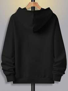 Sudadera con capucha para hombres Blahoodie con patrón de desamor - Sudadera con capucha de estilo holgado y con fuerte impresión de patrón 'Heartbreak', ropa casual negra y roja, cómoda para todas las estaciones, lavable aáquina, adecuada para uso casual y actividades al aire libre (tecnología de impresión digital duradera), Suck Thi - Negro - Ver 2