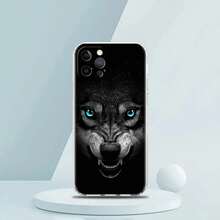 Funda de Animal León Lobo Tigre para  16 15 14 13 12 Pro Max, Cubierta Transparente Suave para  11 Pro Max 7 8 Plus XS XR, Compatible con funda de  17, funda de  17 Pro, funda de  17 Pro Max - b3 - Ver 5