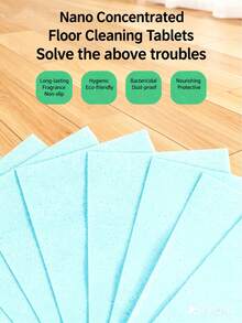 30/50 buc fulgi de curățare a podelelor din spumă, decontaminare concentrată pentru gresie, lemn, baie, mașină - accesorii pentru scule de curățare neîncărcate, eliminare puternică a mirosurilor, albastru