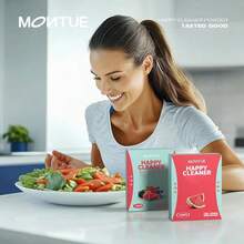 MONTUE Watermelon And Berry Superfoods Happy Cleaner Probiotic Powder,Weight Loss Products,Happy Cleaner Para Bajar De Peso, Natural Antioxidant & Greens Mix With Fruits And Veggies,Probiotics For Women(14 Days, Blue Raspberry & Watermelon) - WETERMELON - 查看 4