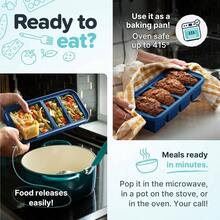 2 Tbsp. Silicone Freezer Molds - Storing Garlic, Herbs, Ginger, Pesto, Tomato Paste, Lemon, Purees And More - Silicone Food Freezer Tray - Aqua U2013 2 - Pack - 2 件裝 + 藍莓 - 查看 5