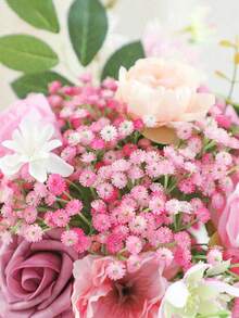 100支粉色满天星仿真花，假粉色满天星，散装仿真粉色满天星，适用于家居装饰、桌面装饰、DIY插花、婚礼及派对装饰、室内外花园装饰、圣诞家居装饰 - 粉色 - 查看 3