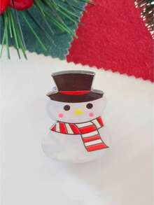 6 pièces Pinces à cheveux de Noël mignonnes et minimalistes pour enfants, accessoires de pinces à cheveux de dessin animé pour filles