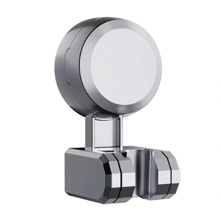 Adjustable Shower Head Holder Suction Cup Type Relocatable Showerhead Bracket Wall Mounted Handheld Sprayer Support - Grey - View 1
