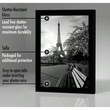 8x12 Picture Frame With ShatterResistant Glass Signature Collection GalleryStyle Frames Made Of Engineered Wood Photo Frame For Tabletop And Wall Display Black - 黑色 - 查看 8