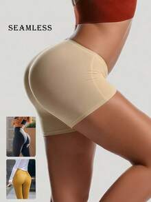 1 Piece Of Women's Fashionable Comfortable Traceless Out Non Rolled CrotchN Aked Feeling Can Be Worn Externally Safety Pants For Women Leggings Flat Belly Hip Lifting Underwear Shorts Women's Underwear ﻿