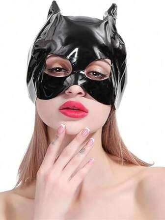 Sexy Lingerie Accessories Sexy Mask Ladies Sexy Cat Mask Latex Ladies Cat Sexy Half Face Mask