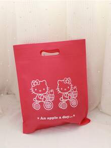 Sanrio Bolsa de compras plegable y portátil para supermercado, de gran capacidad, gran bolso de mano, de tela no tejida