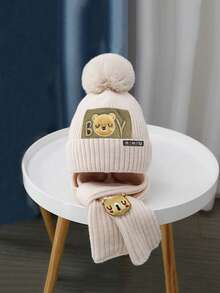 - 儿童帽子 保暖加厚护耳帽 宝宝手套围巾帽 男童女童套头帽 适合日常佩戴 适合3-8岁儿童- - 彩色 - 查看 5