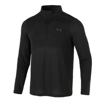 Under Armour Men's UA SEAMLESS STRIDE 1/4 ZIP Short Sleeve Comfortable Exercise Outdoor Sports Long Sleeve T-Shirt 1378168-001