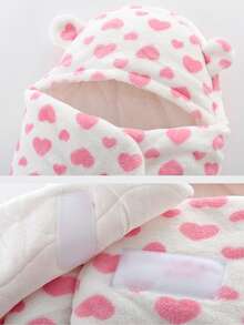 1件装婴儿睡袋，法兰绒婴儿睡袋，加厚分腿防踢毯，新生儿襁褓，秋冬季