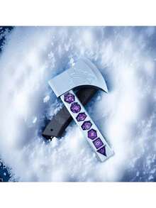 Axe-Shaped ABS Resin D20 Dice Set, 7pcs D&D Polyhedral Dice With 3D Printed Storage Box, Suitable For D&D Tabletop Role-Playing Games (TTRPG, RPG) Or Other Board Games | Unique Dice Sword Design, Suitable For Summer Night Gaming Parties, Christmas Personalized Gifts (For Boyfriend), Creative Gifts For Men, Interesting Gifts For Teenagers - Multicolor - View 16