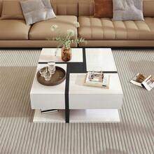 Coffee Tables - White + Particle Board - View 1