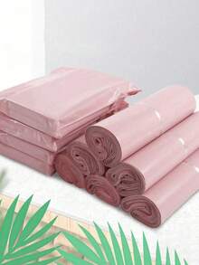 100 pièces/10 pièces Sac d'emballage épais et imperméable de couleur unie, sac multifonctionnel simple, convient pour le bureau, l'expédition et l'envoi, cadeaux d'anniversaire pour hommes, boîte de la Saint-Valentin, boîte cadeau pour hommes, cadeaux pour hommes, sacs cadeaux en vrac, sac cadeau bleu, Halloween, Thanksgiving, automne, festival des récoltes, Noël, Bienvenue à la rentrée des classes, automne