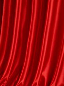 1pc Silky Red Satin Fabric, Faux Silk Draping Material, Dress Lining, DIY Clothing Fabric - Red - View 3