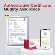 Sinocare 15-Day Continuous Glucose Monitoring System,1PC ICan CGM - Red - View 3