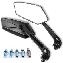 Espejos retrovisores universales de 8 MM/10 mm para motocicleta, perfectos para scooter eléctrico, ebike, motocicleta y bicicleta de montaña, ajustables y rotables 360°