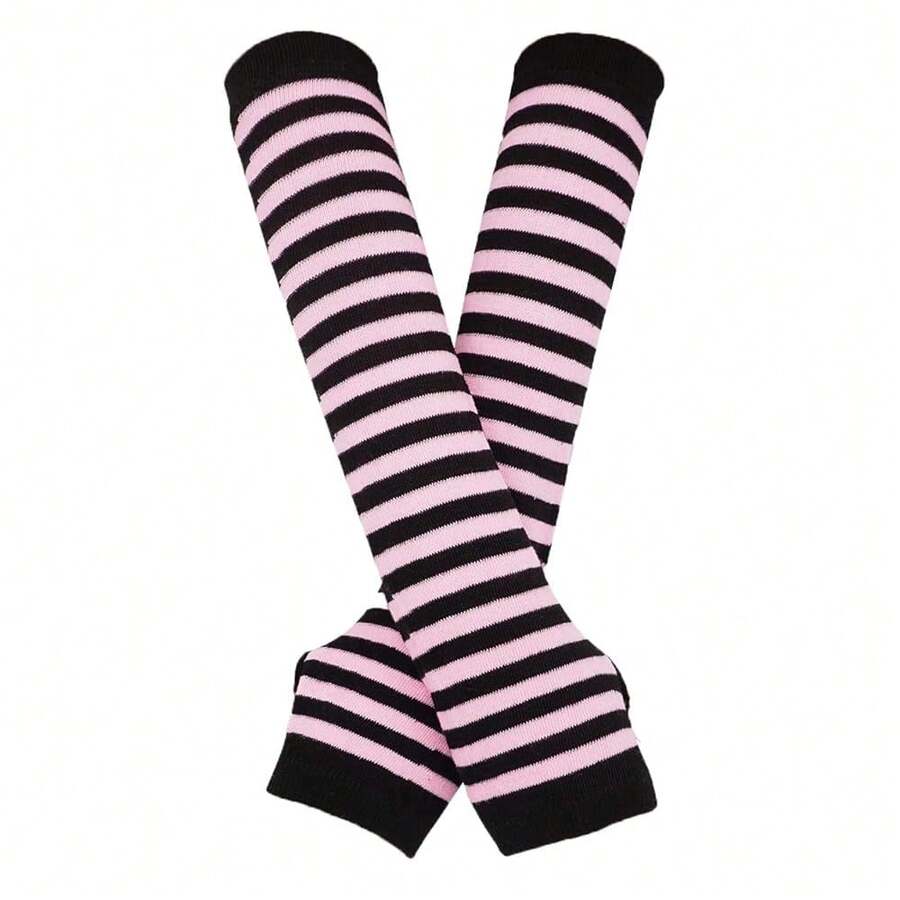 Bienvenu Punk Gothic Rock Long Arm Warmer Fingerless Gloves{"Color_name":""} - Nhiều màu10 - Xem 1