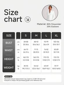 Chaqueta deportiva ajustada para mujer de con agujeros para el pulgar y cuello alto - Blanco - Ver 5