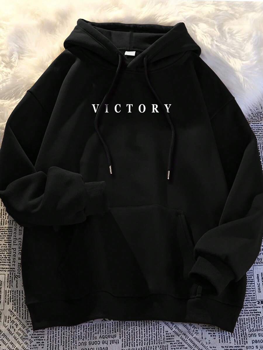 Kapuzenpullover "Casual Victory" - 黑色 - 查看 1