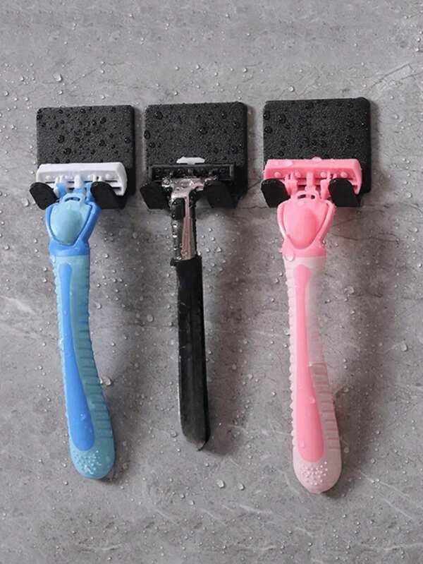 10/1pc Razor Holder Hooks, Razor Holder For Shower, Punch-Free Shaver Wall Hook, Waterproof Self-Adhesive Shaver Holder Hanger Hooks For Bathroom Kitchen To Organize Loofah Robe Towel Plug