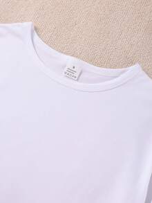 Disney 米奇米妮系列印花休闲长袖T恤，弹力面料，不透光，易于打理，适合日常穿着。 - 白色 - 查看 3