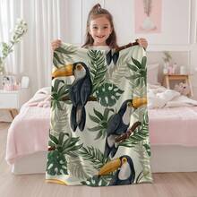 Baby Blanket Mockup, Overlay PNG Mockup, Throw Blanket Mockup, Canva PNG Overlay, Velveteen Plush Kids Mockup, Boho Nursery Mockup - 紅白色 - 查看 3