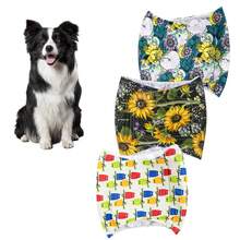 3PCS Male Dog Belly Band Wraps High Absorbency Male Dog Diapers Washable Belly Band For Male Dogs Incontinence And Puppy Training