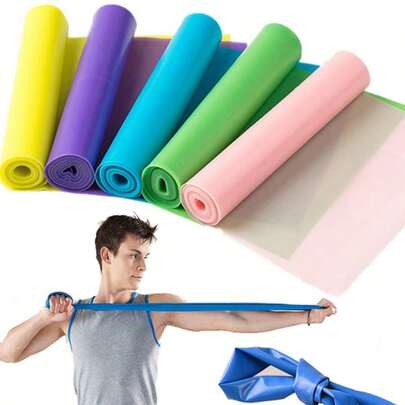 Unisex Resistance Bands Suitable For Strength Training Yoga Pilates Stretching Exercises And Home Fitness With Multiple Intensity Levels