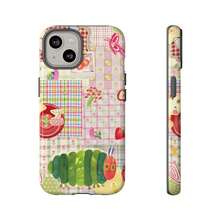 Whimsical Patchwork Phone Case With The Very Hungry Caterpillar, Fruit, And Floral Sticker Design For Suitable For Samsung Galaxy 23 24 25 5G  17 ProMax Air 16 Plus Cases  15 Pro Max 14, 13, 12 With Screen Protector|   Beautiful Phone Case - Màu hỗn hợp - Xem 2