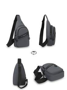 Large Capacity Multi-Pocket Fashion Chest Bag, Crossbody Shoulder Bag, Suitable For Travel, Business Trip, Festivals, Gifts - Multicolor - View 5