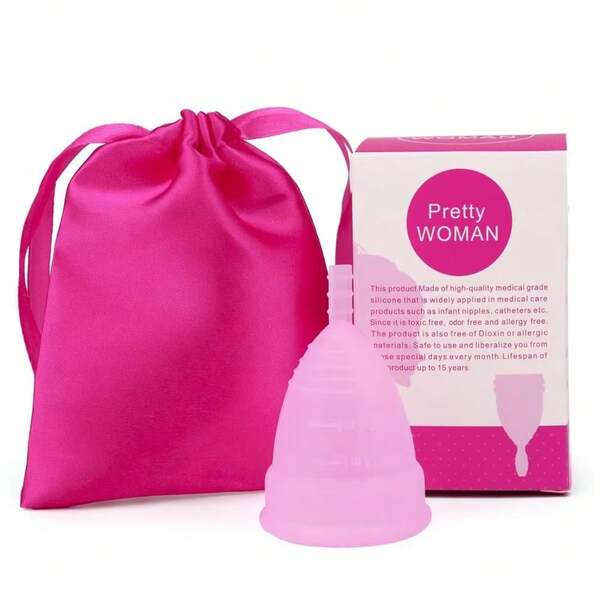 Copa menstrual reutilizable: las copas menstruales de silicona de grado médico más confiables. Úsalas cómodamente durante 12 horas (pequeñas y grandes).