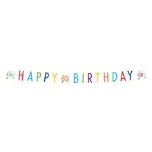Amscan Confetti 30th Birthday Banner () - 100% Mixed - (SG22650) - Multicolor - View 1