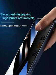 ZYSHI 3pcs Anti-Spy Tempered Glass Screen Protector, Anti-Scratch, Anti-Peeping, 2.5D Edge Full Coverage, 9H Hardness, Compatible With IPhone 15/15 Pro, 17 Pro Max/17 Air - Clear - View 5