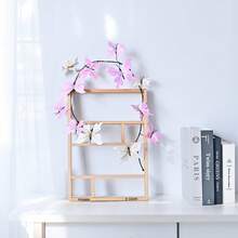 5 cành cây khô nhân tạo có hình bướm, dùng trang trí cửa sổ và sân vườn, hình bướm 3D sống động như thật. - Nhiều màu - Xem 11