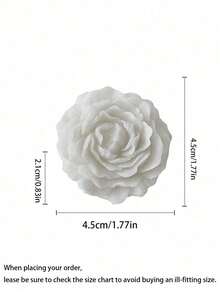 1pc Scented Candle Decor, Romantic Candle For Valentine's Day, Made Of Natural Soy Wax, Infused With Gardenia And Sandalwood Fragrance, Rose Shaped, Creates Romantic Ambiance, Suitable For Parties, Hotels, Bedrooms, Valentine's Day Gifts, Ideal For Autumn, Winter, Valentine's Day, Holidays - Multicolor - View 3