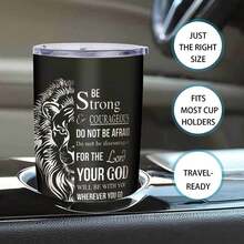 1pc 20 Oz Stainless Cup, Sublimation Mug, Rust Resistant Stainless Steel Ensures Longevity, Coffee Bar Accessory, Enjoying Lemonade While Sunbathing At The Beach, Hot And Cold, Incensed Spirituality Tri