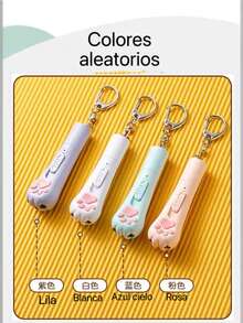 Juguete para gatos, juguete interactivo con proyector recargable con luz de patrones, pluma de juego para gatos con puntero láser rojo, juguete en forma de pata de gato divertido, palos de juguete para mascotas, suministros para mascotas para perros - UNA PIEZA LASER GATO DZ-2381 COLORE ALEATORIOS - Ver 5