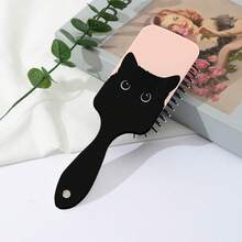 1 Piece Of Cat-Shaped ABS Plastic (ABS Resin) Air Cushion Comb, Suitable For All Seasons, Cute Kitten Design, Ideal For Gifting To Girls Or Girlfriends ,Hair Styling Tools ,Hair Styling Kit