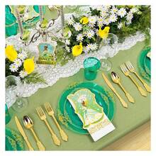 Clear Green Plastic Plates Disposable - 350pc Party Set For 50 Guests - As Picture/X - View 3