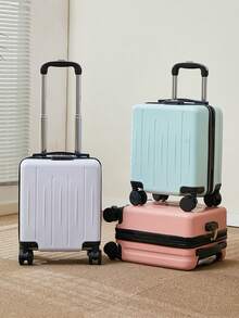 14-Inch Carry-On Luggage With Password Lock, Small Suitcase, Lightweight Travel Rolling Luggage For Women And Men - Multicolor - View 1