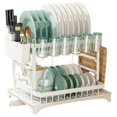 BSMIX Escorredor De Louça Master Em Inox Dois Andares Com Drenagem