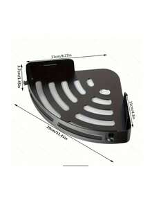 2 pièces Étagère d'angle pour douche, étagère de rangement pour salle de bain en plastique PP épais, étagère de douche intérieure, porte-shampoing, boîte de rangement pour cuisine et salle de bain, panier de douche, étagère triangulaire gain de place - Étagère de rangement murale durable pour shampoing, gel douche et cosmétiques - Facile à installer, design anti-chute, accessoires de salle de bain, cadeau pour la fête des mères