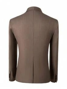 Men's Suit Blazer Casual Coats Lightweight Party Jackets Groomsmen Sports Coat Two Button Tuxedo Suits Khaki - 2369卡其 - 查看 2